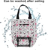 Vista 7 de HURRISE Carrito de compras plegable con ruedas, carrito de comestibles portátil con bolsa extraíble, carrito ligero para escalada de escaleras