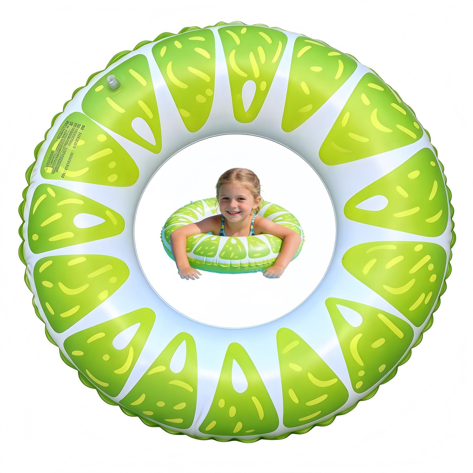 NIFTYY Swimming Rings for Kids Adults – Lemon Swim Tube, Inflatable Pool Floats, Rubber Ring for Swimming, Beach & Pool Party Supplies (70# Children)
