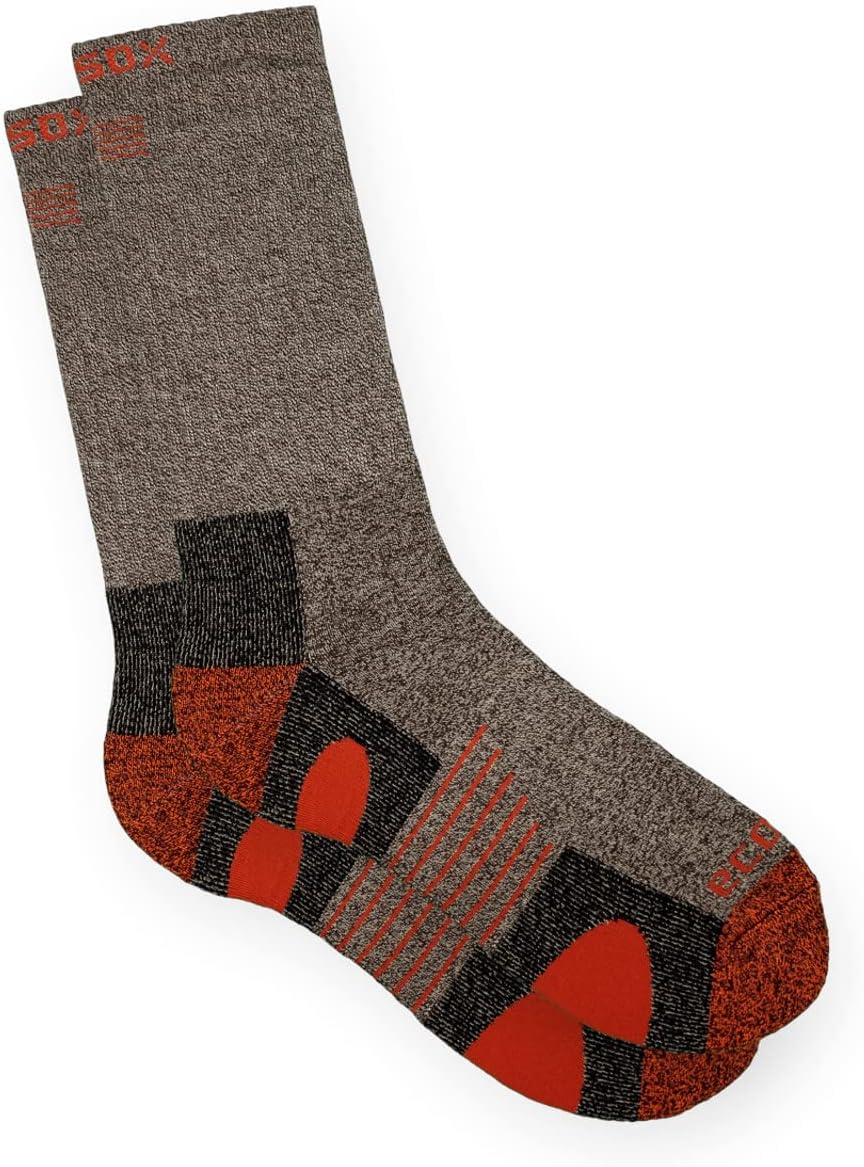 Ecosox Bamboo Viscose Full Cushion Hiking Outdoor Crew Socks - One Pair