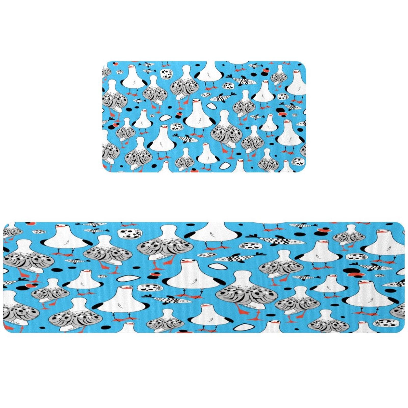 Alfombrillas de cocina para pasillo y cuarto de lavado VAPOKF juego decorativo marino de 2 piezas
