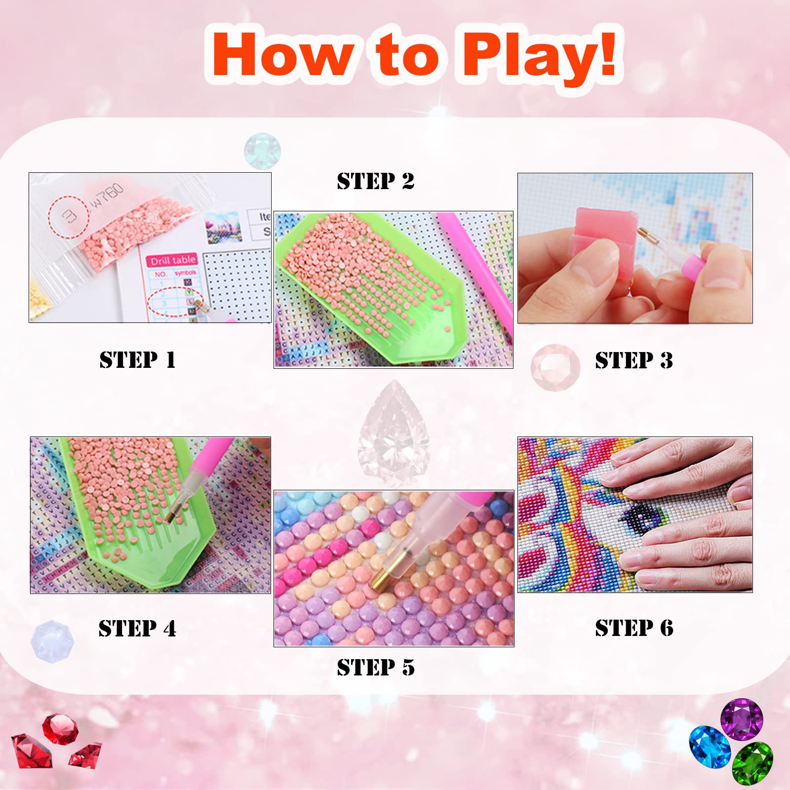 DIY Diamond Painting Wind Chime Kit For Kids – Crafts For Girls Age 6-12, Garden & Room Decor (Butterfly/Hummingbird)