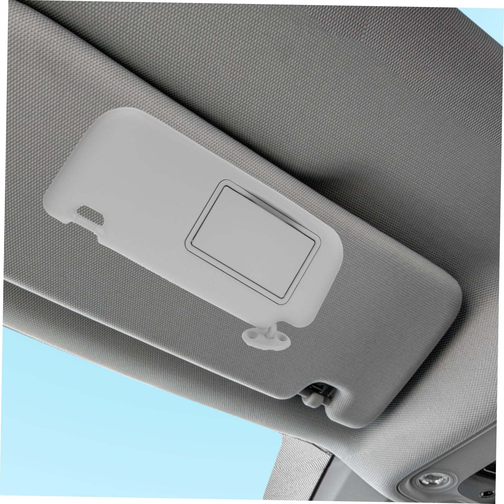 Amosfun specchietto di cortesia con visiera parasole ombrelloni per auto aletta parasole lato guida auto automatico lato sinistro visiera laterale AbS Grey