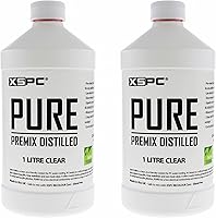 Vista 8 de XSPC Pure Premix - Refrigerante destilado para PC, 1 litro, azul UV, paquete de 2