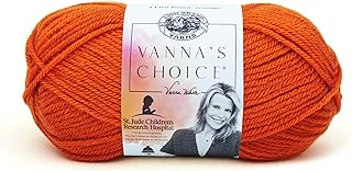 Lion Brand Yarn (1 Skein 860-134A Vanna's Choice, Terracotta Yarn, 276 Foot