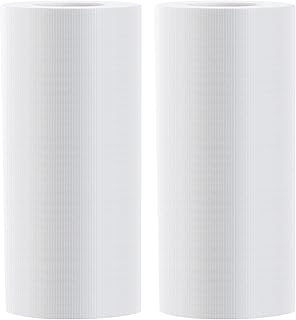 (2 Pack / 8 in x 50 yd Roll) Water Soluble Stabilizer for Embroidery Topping Film, Seneme 35um Clear Embroidery Stabilizer...