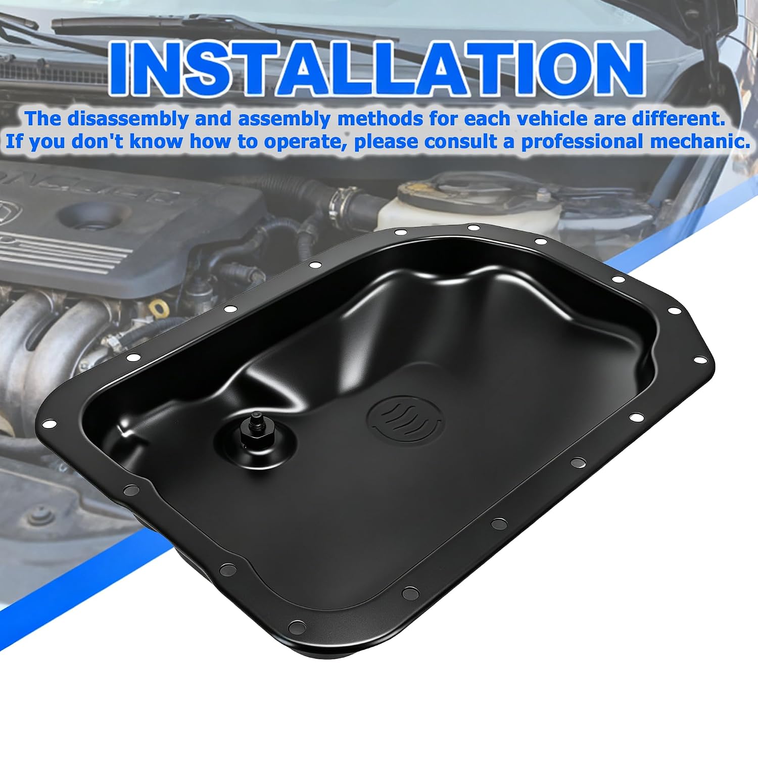 265-810 Transmission Oil Pan & Drain Plug Compatible with Chevrolet Silverado Express Suburban GMC Sierra Savana Yukon Workhorse Isuzu Cadillac 4L80-E 4L85-E Replaces 12739229