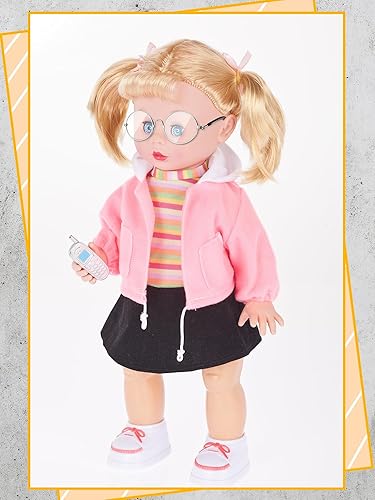 Miniatura 2 de Lothee Gafas pequeñas para muñeca, con borde de alambre de metal, lentes transparentes, lentes de vestir para muñecas, lentes de sol clásicos retro