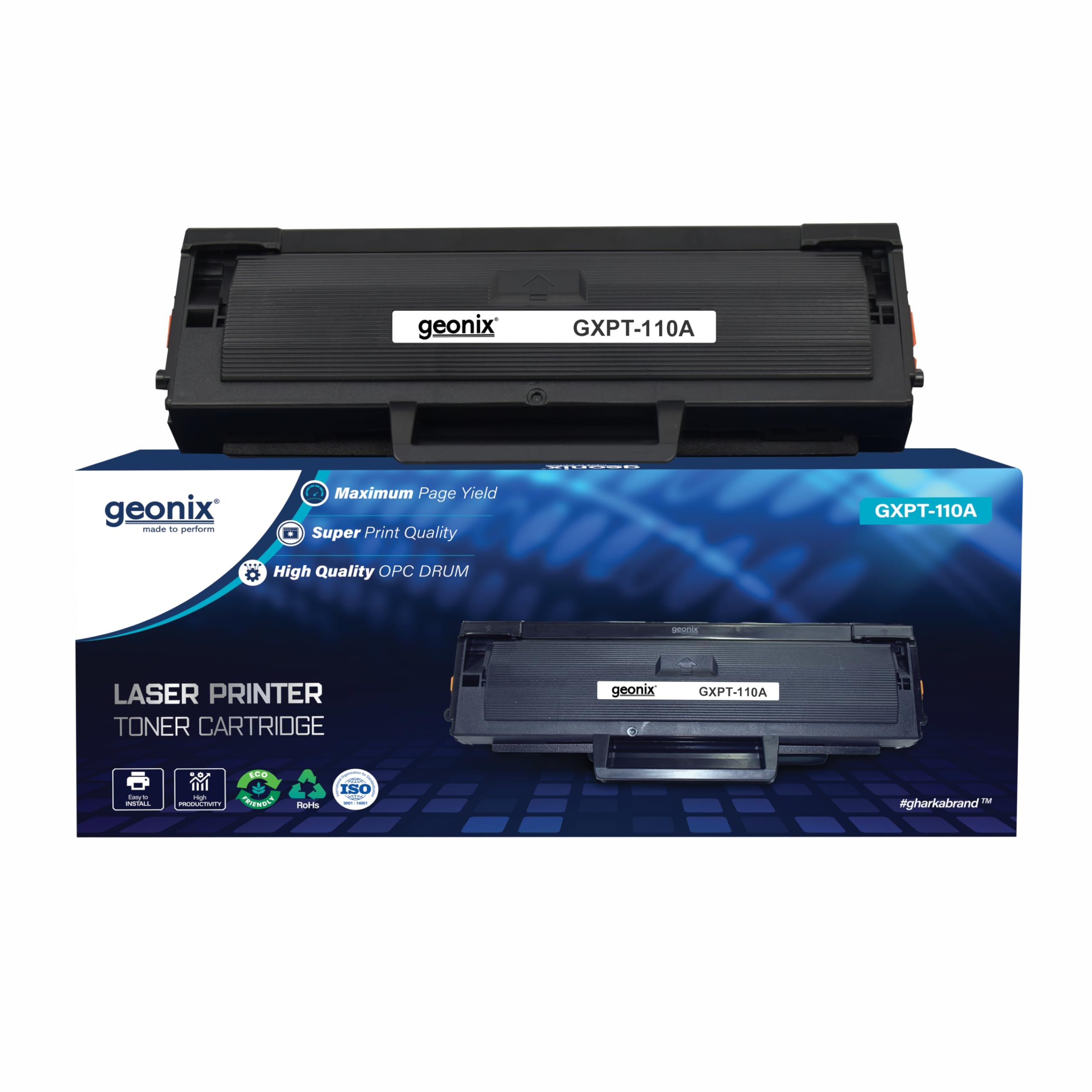 GEONIX 110A Printer Toner Cartridge with Chip for HP Laserjet Printer 108, 108a, 108w, 136, 136a,136w, 136nw, 138, 138pnw, 138fnw, Black