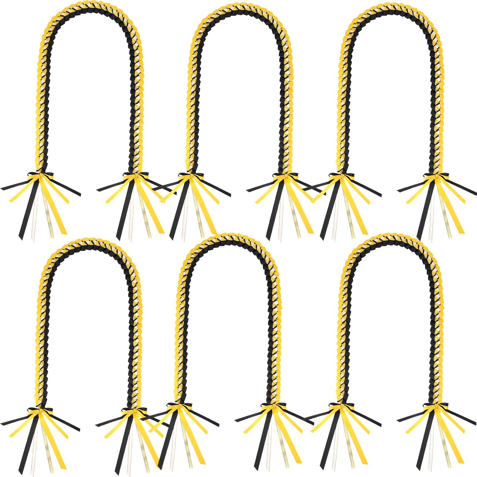 AUECOOME Graduation Ribbon Lei graduation necklace Class of 2026 Graduation gift Braided necklace for men and women party graduation lei accessories