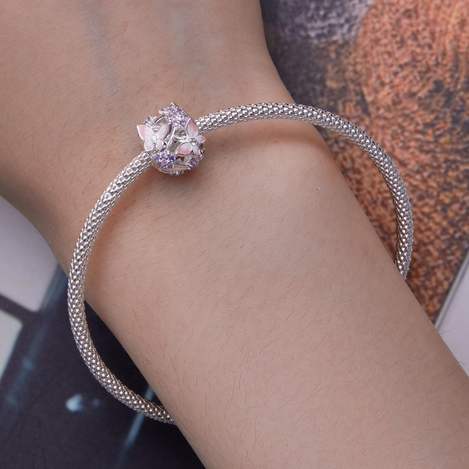 VOROCO Coffee Moon Star Dream Catcher Charms for Bracelet 925 Sterling Silver Dangle & Beads Charm for Charm Bracelet and Necklace DIY Charm Jewelry Gifts for Women - Image 3