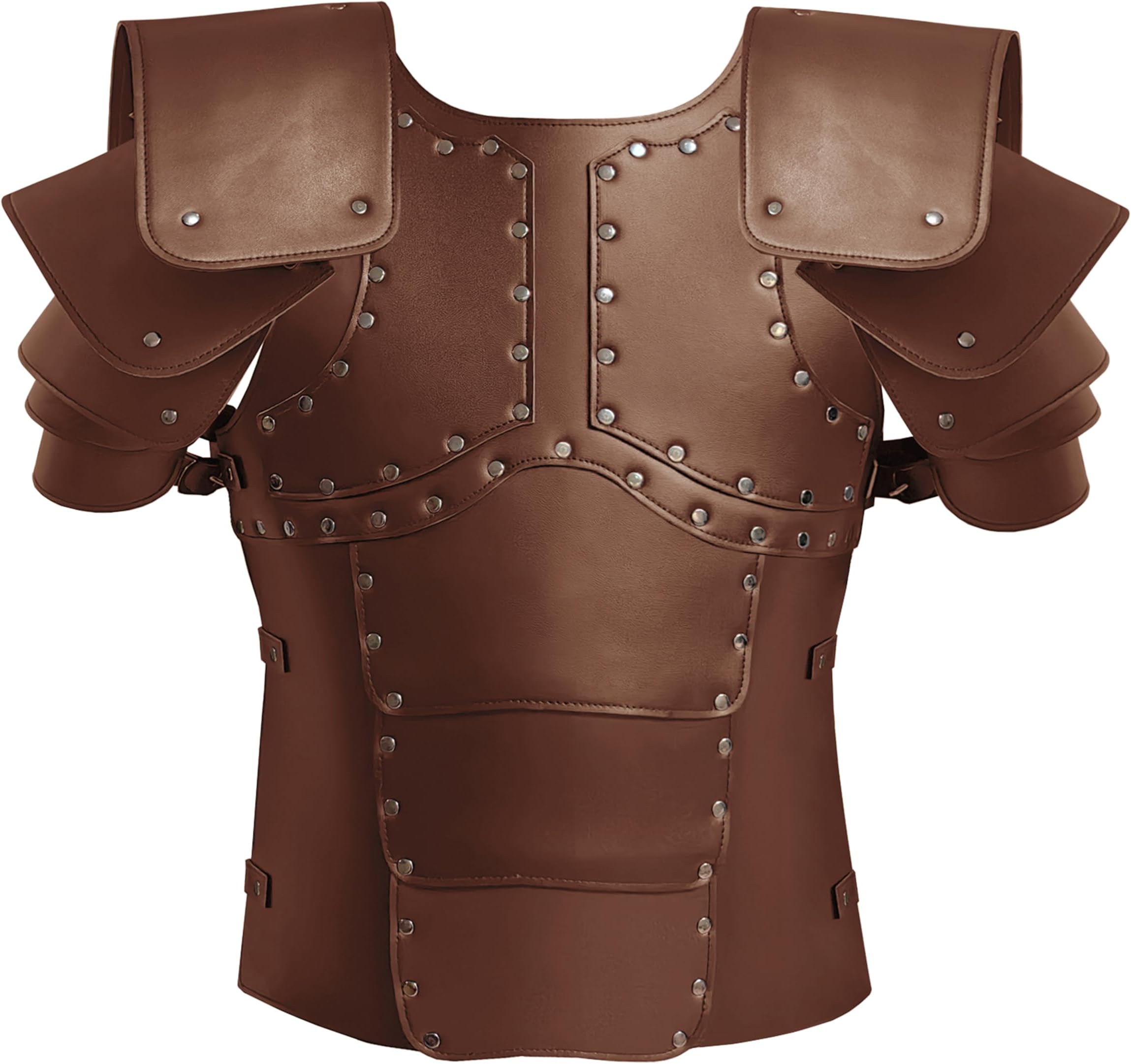 Deluxe Medieval Chest Armor Viking Warrior Adjustable Leather Armour Breastplate Costume for LARP Party Halloween Cosplay