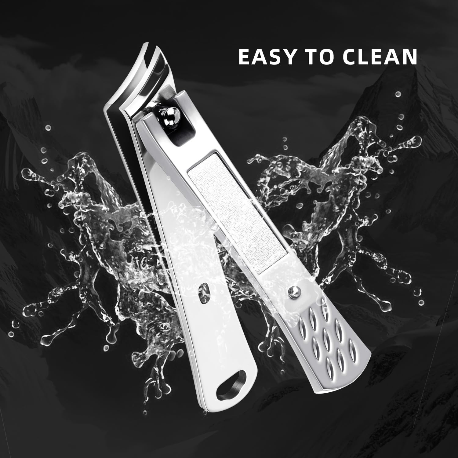 1 Pcs Stainless Steel Slanted Blade Ingrown Toenail Clippers 45° Beveled Edge Ingrown Nail Clippers Toenail Clippers Cutter for Women, Men, Seniors to Use at Home (Silver)