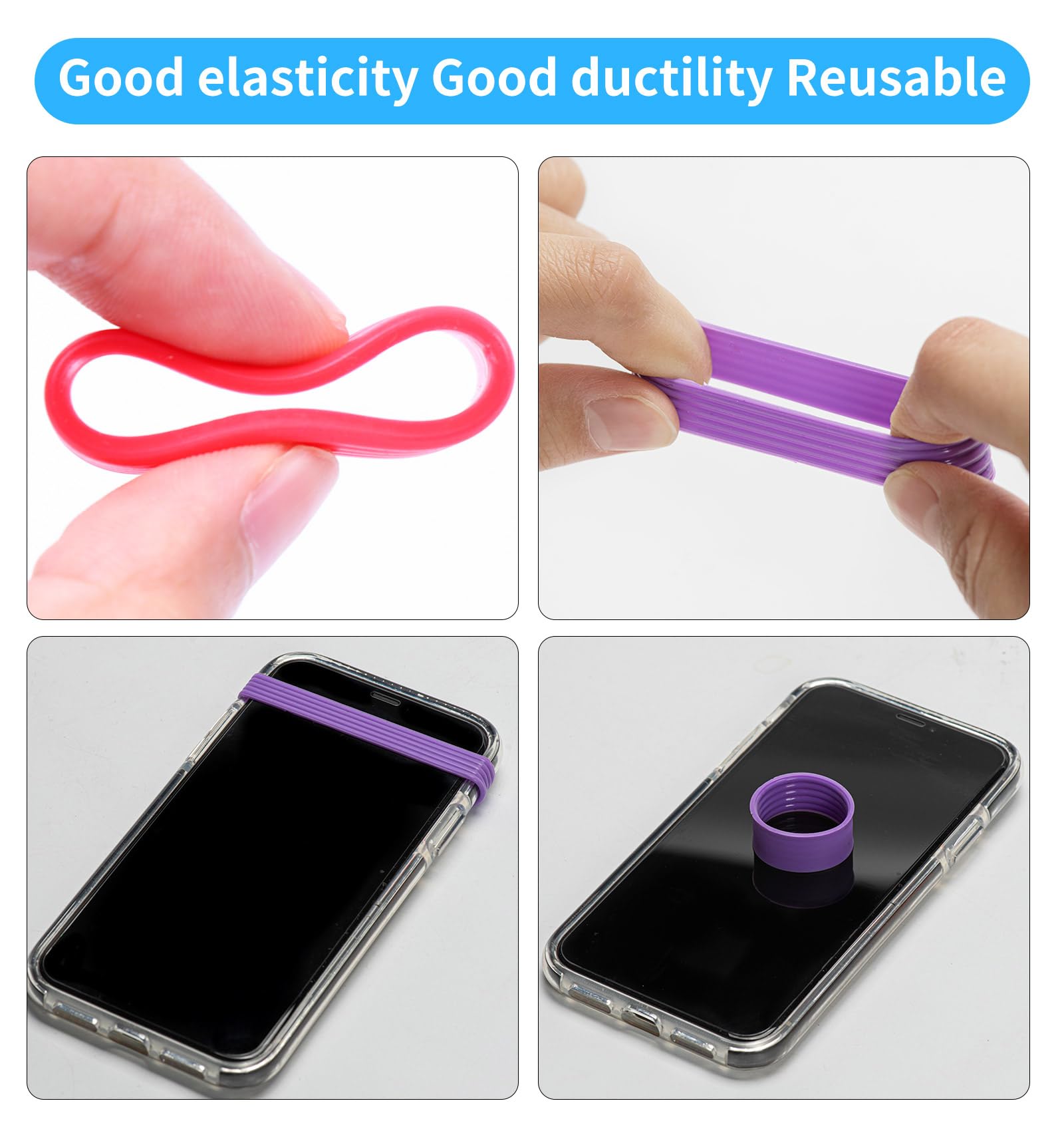8 Pieces Grip Raquette de Tennis Silicone Handle Grip