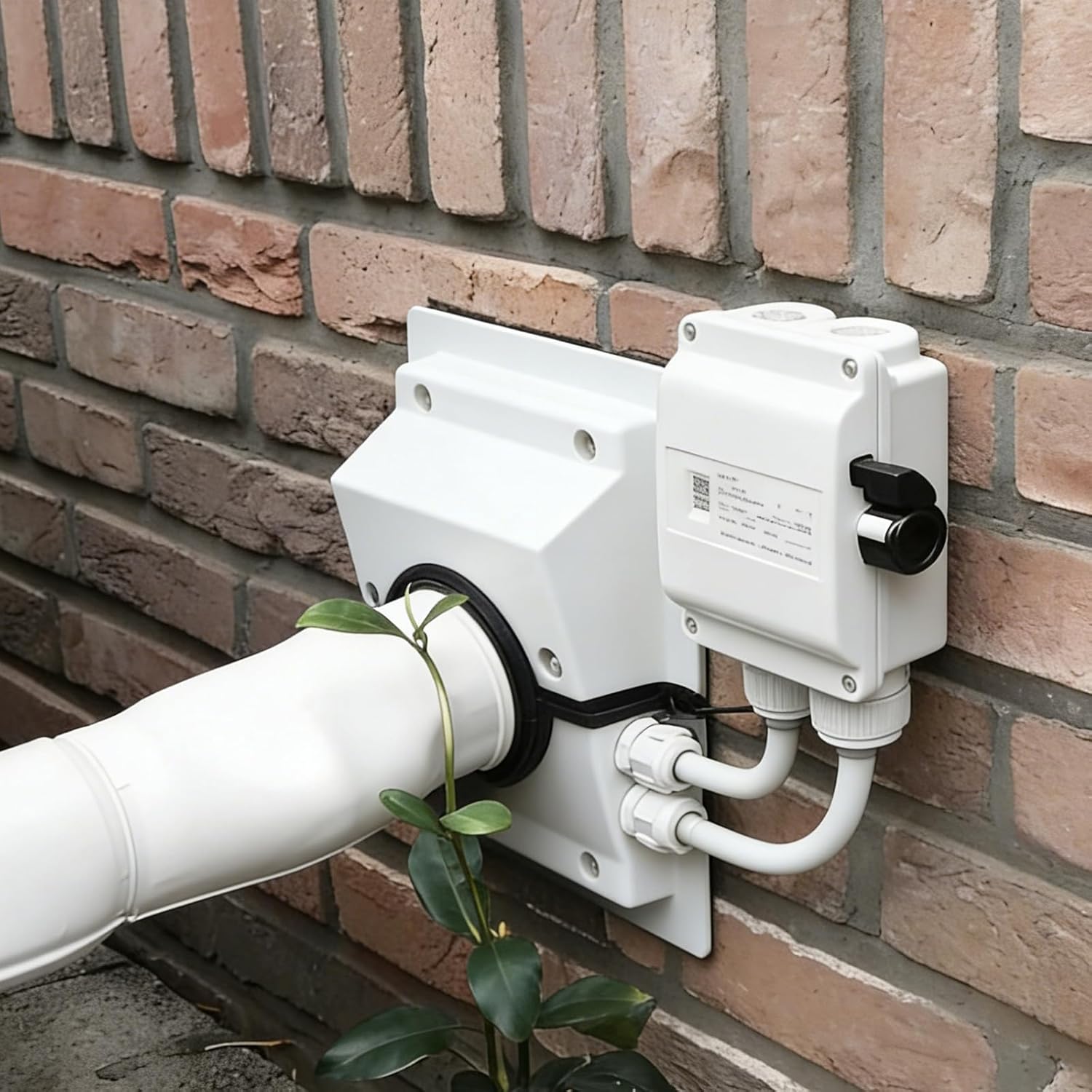 PRO-System KIT: White Titan Outlet & 6 ft White E-Flex Guard for 5/8", 3/4", 7/8" Tubing with 3/4" Wall Insulation