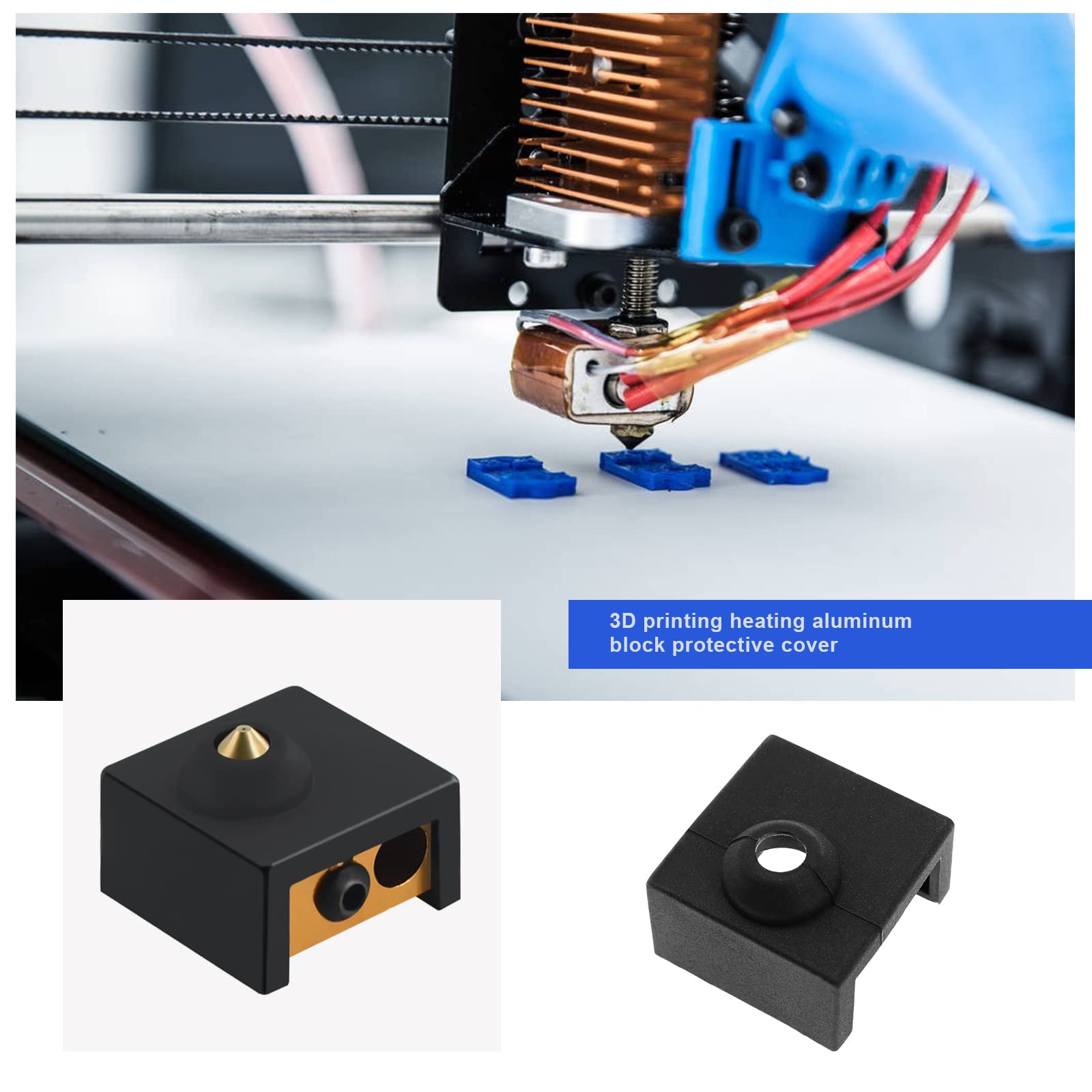 6x Silikon-Schutzhüllen Für 3D-Drucker – Kompatibel Mit Creality CR-10, Ender-3, Anet A8