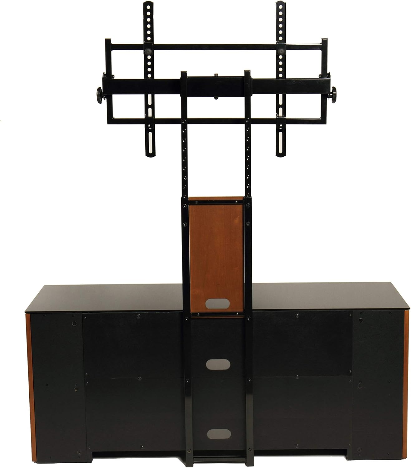 TransDeco TV Stand with DVD CD Cabinet & Wheel for Up to 90" TV TD987DB