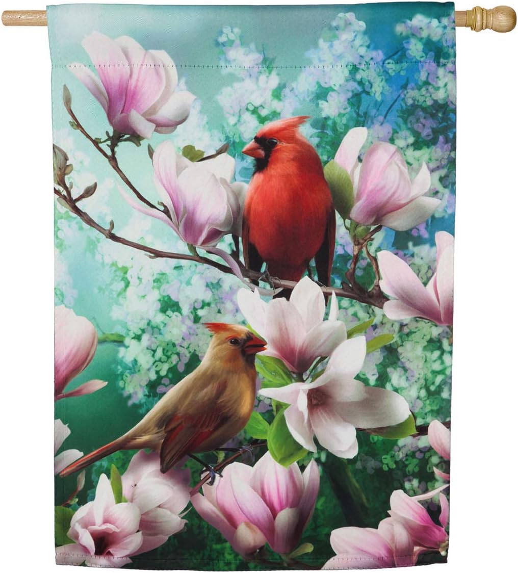 Cardinal Family House Suede Flag - 28 x 1 x 44 Inches