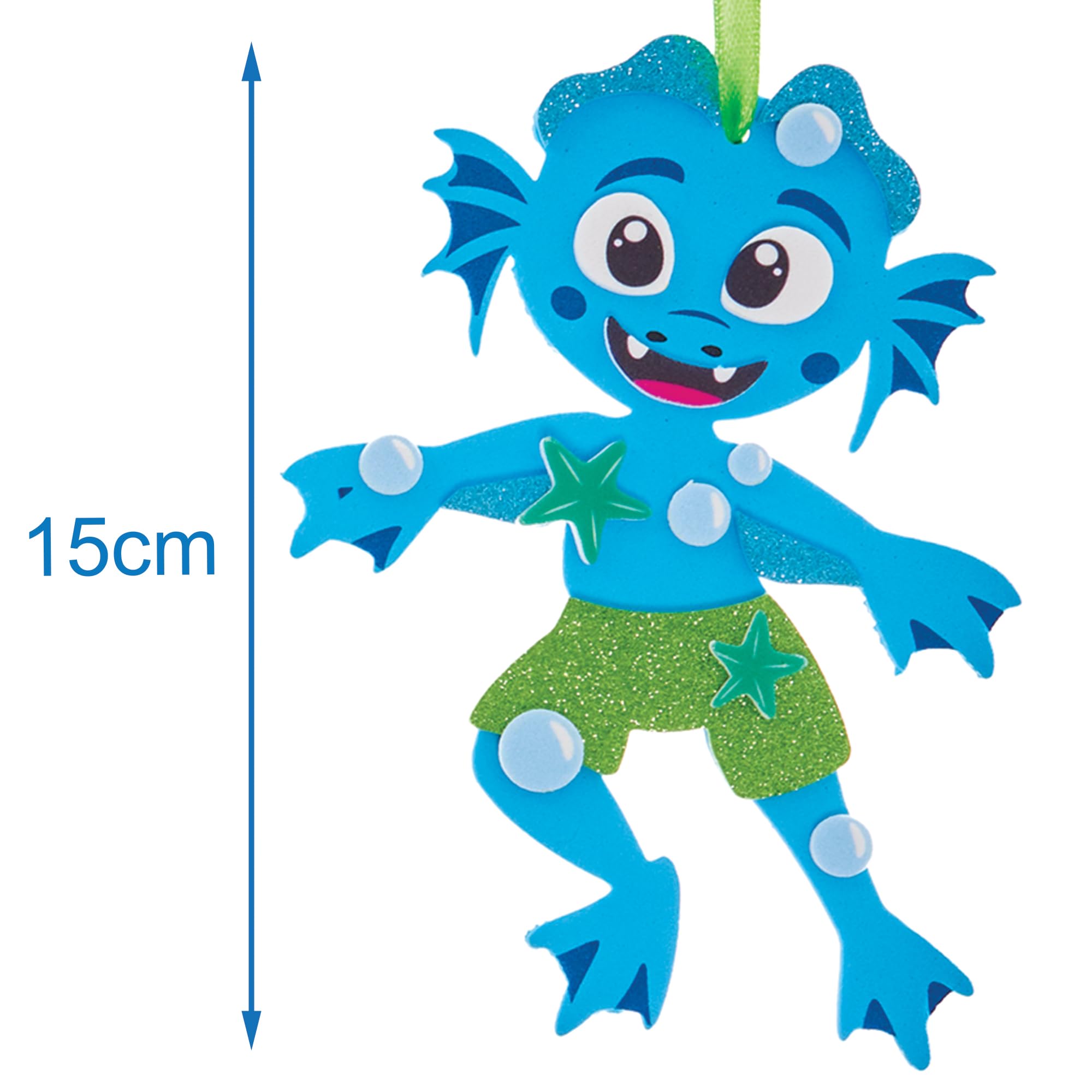 Baker Ross FN085 Sea Monster Squad Mix & Match Kits - Pack of 8, Decoration Craft Kits for Kids, Multicolour - Image 4