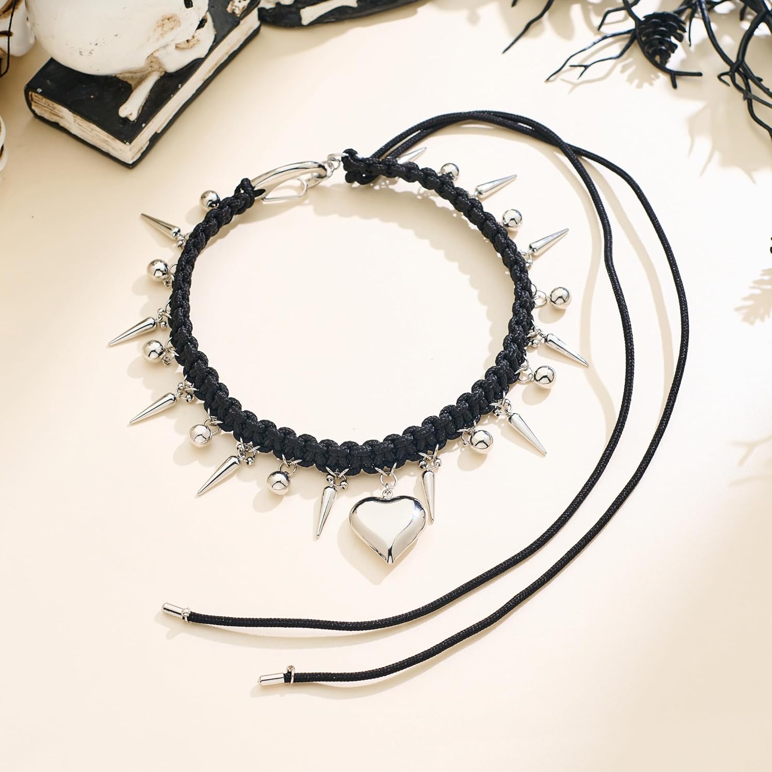 Black Gothic Choker Necklace for Women Black Gothic Cross Pendant Necklaces Dark Punk Emo Grunge Vampire Necklace Hip-hop Jewelry - Image 5