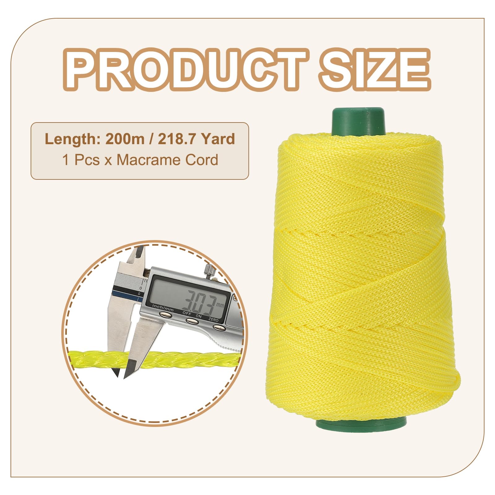 YELARXI Polyester Macrame Cord - Image 2
