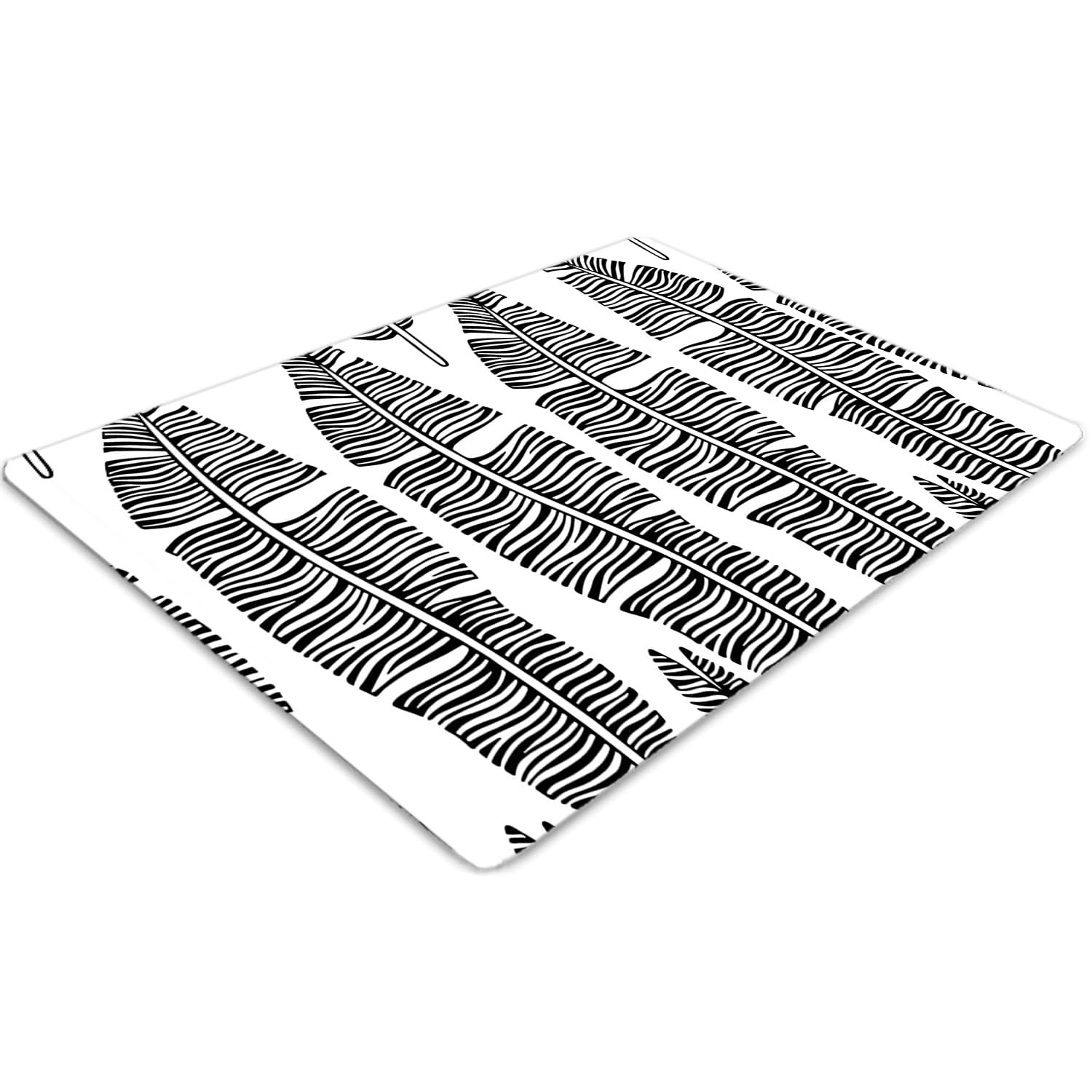Tapis de chaise pour le bureau à la maison protège-sol rectangulaire style nature