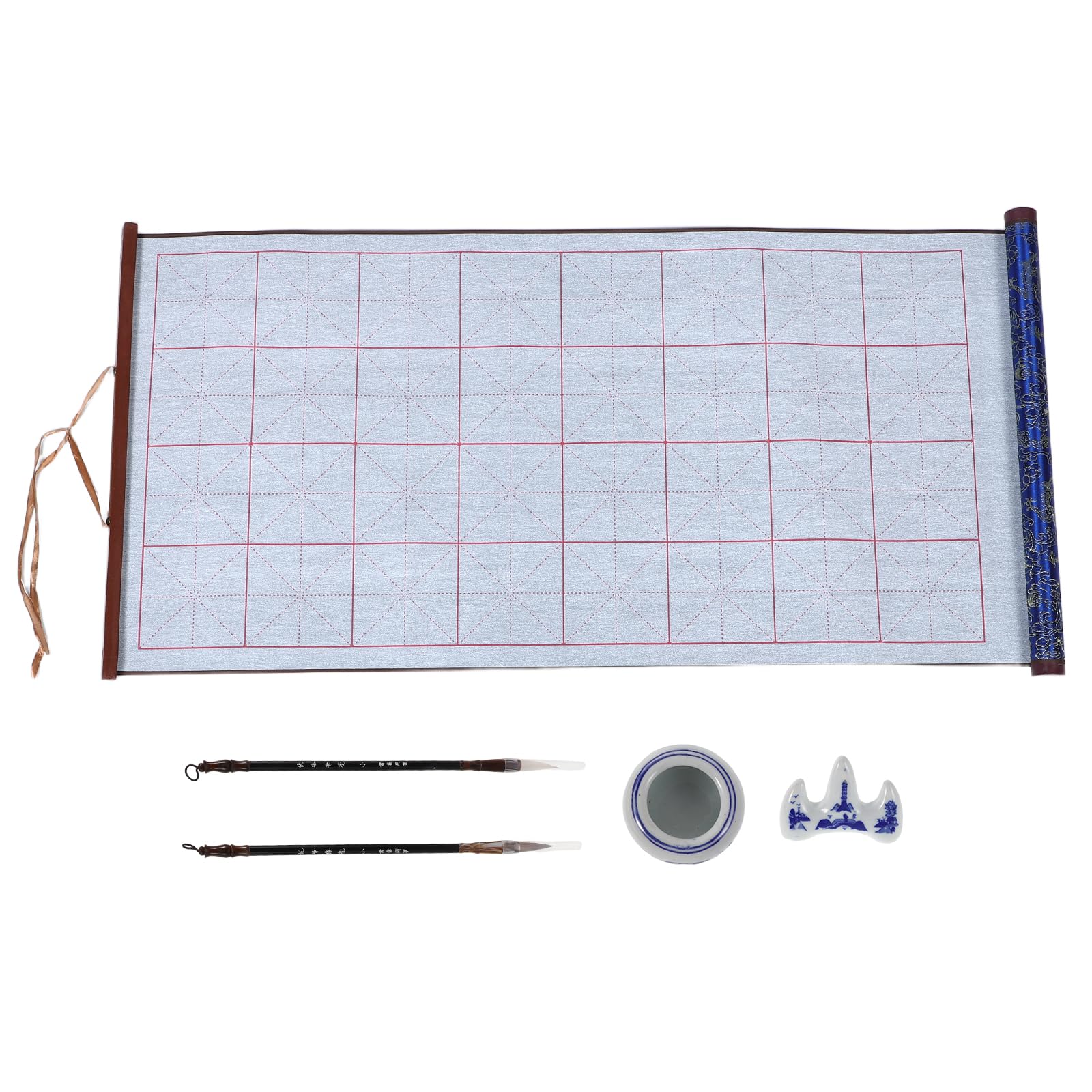 SEWACC Wasser Schreibset für Kalligrafie mit Pinselstift und Brokatstoff