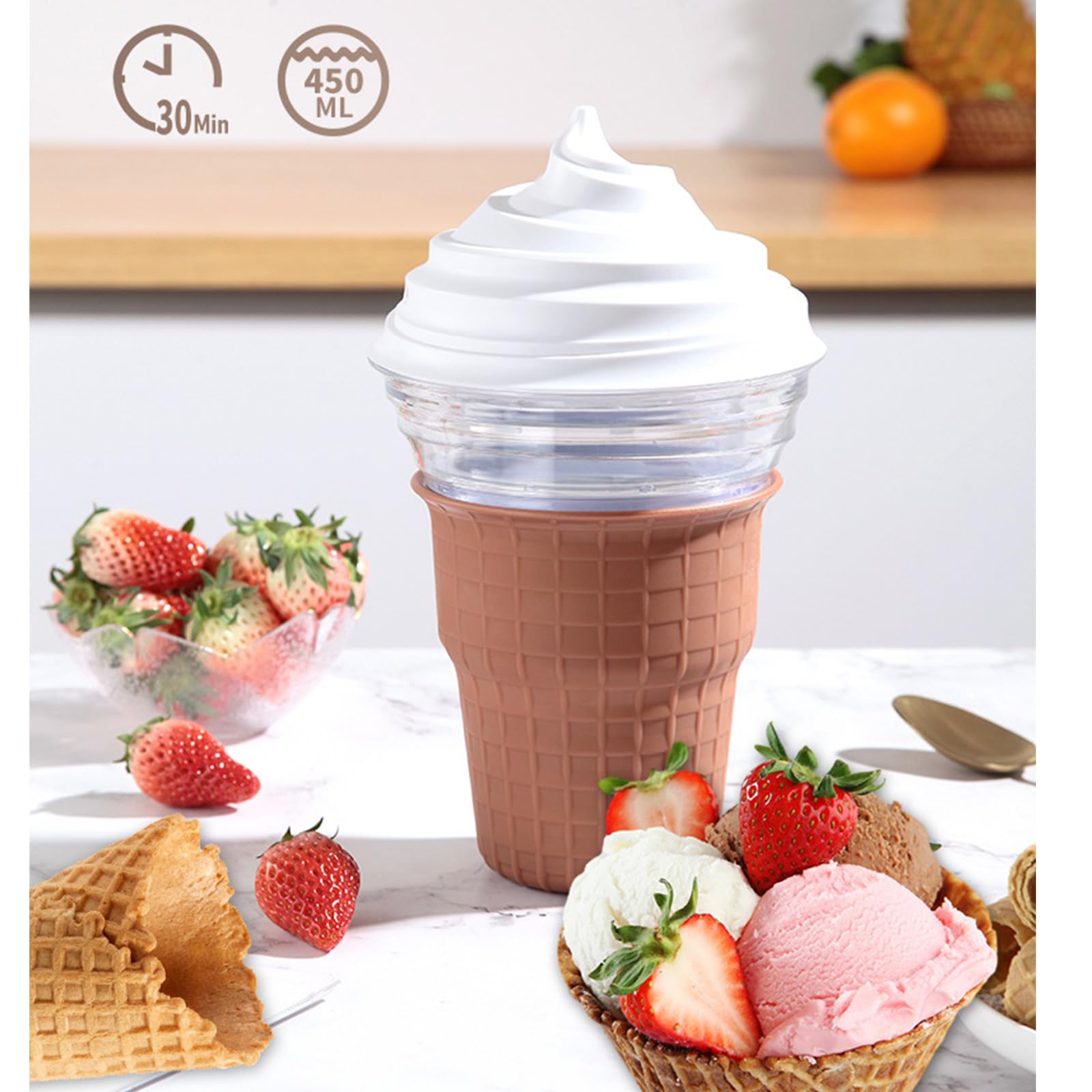 Macchina per gelato con parti staccabili