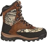 Rocky Men's Core Waterproof Insulated Hunting Boots - Mossy Oak Camo, 800G Thinsulate, 8" Shaft
