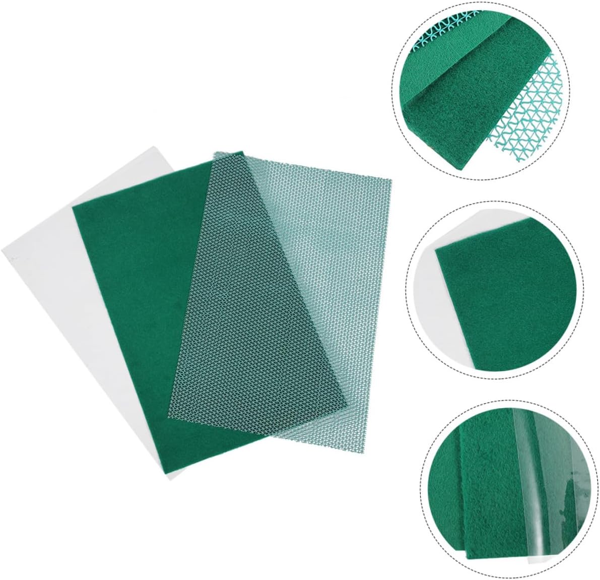 Reptile Cage Liner Mat Green Breathable Carpet Substrate for Tortoise Lizard Snake Terrarium Pet Habitat Comfortable and Reusable
