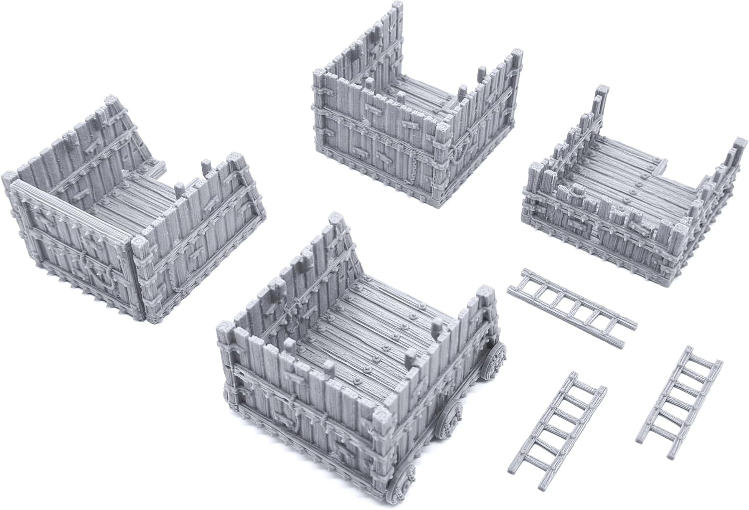 EnderToys Siege Tower by Printable Scenery, 3D Printed Tabletop RPG Scenery and Wargame Terrain 28mm Miniatures