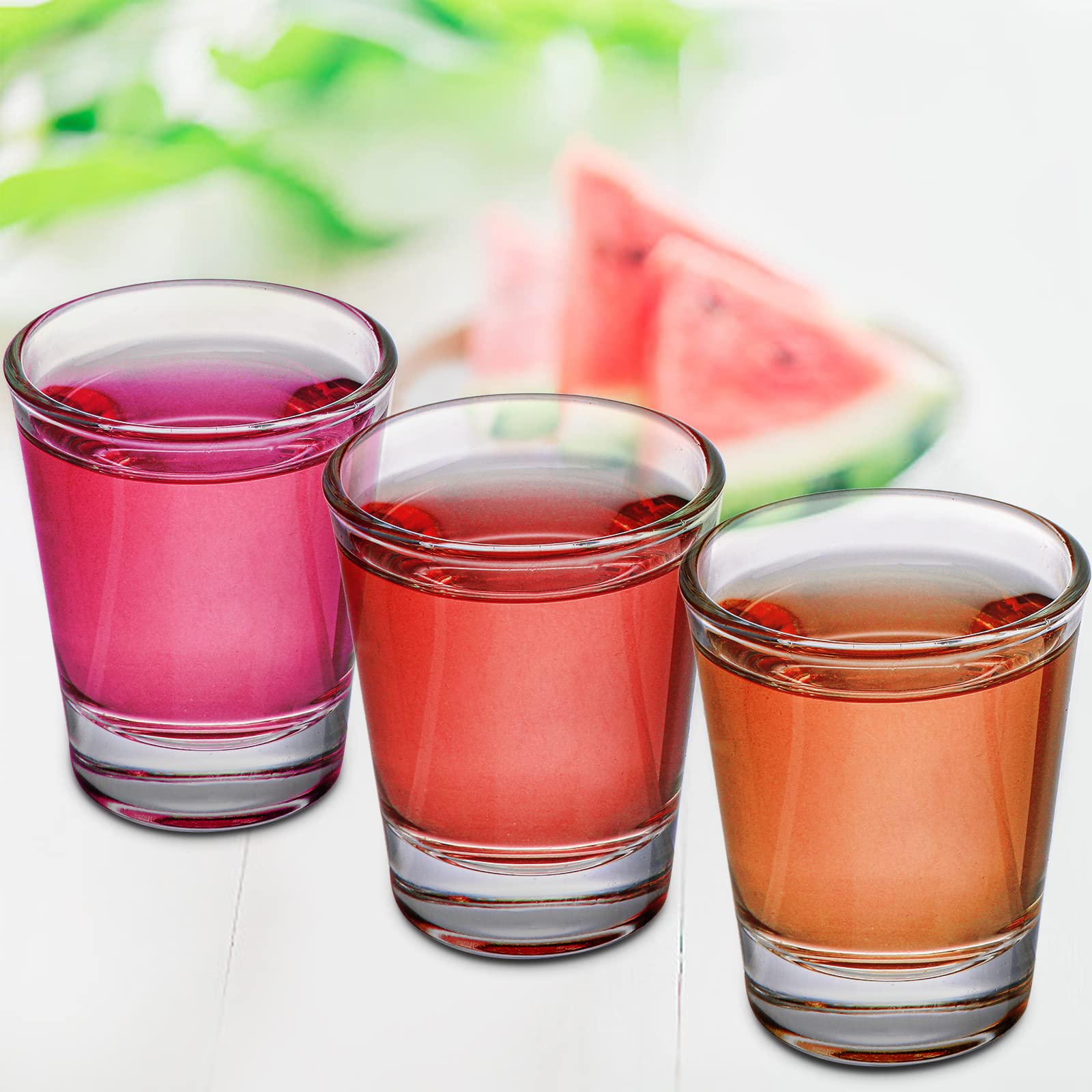 Tebery - Set di Bicchierini da Shot, Bicchieri Rotondi da Liquore con Base Pesante, 30 Pezzi