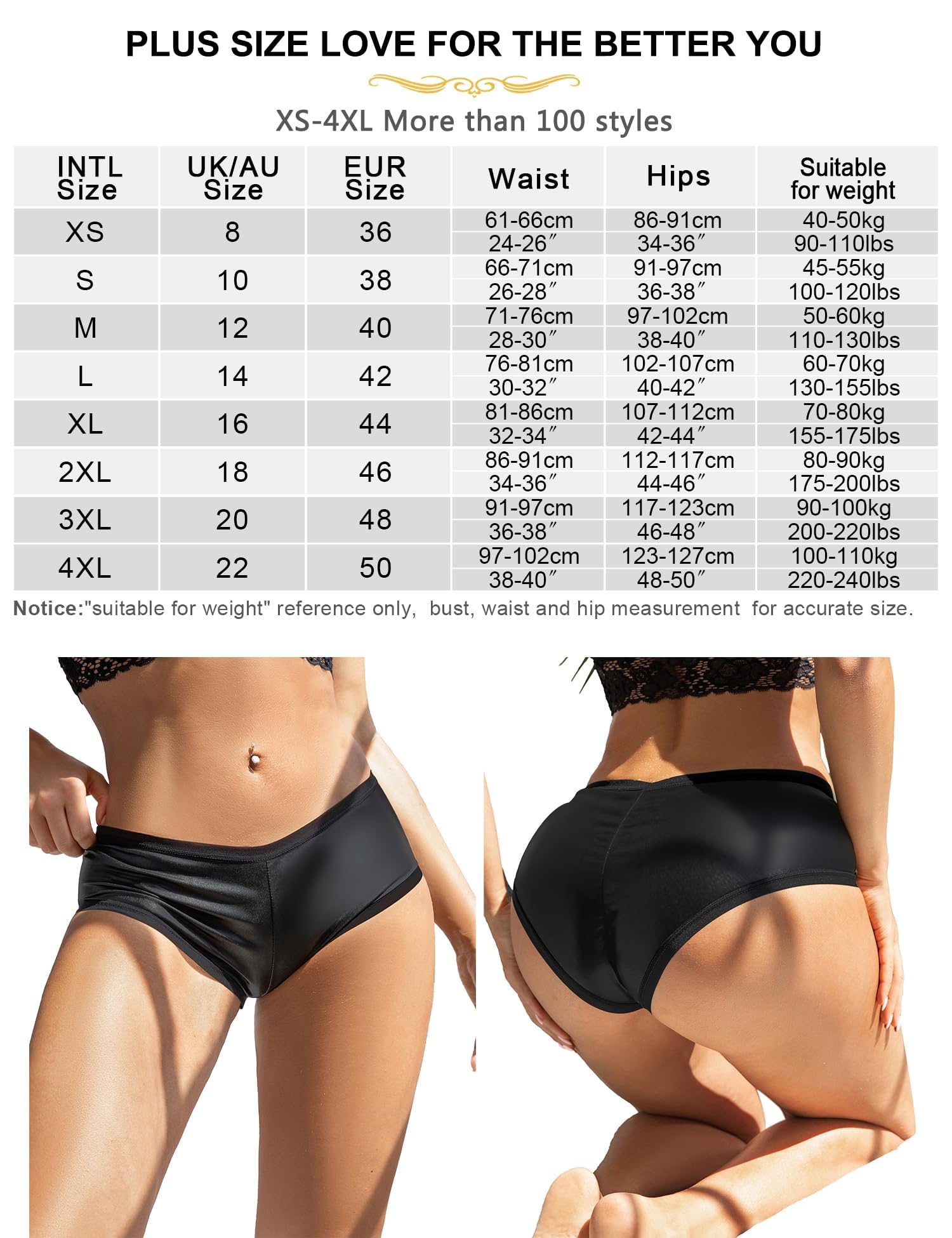 Sexy Outfit Damen Sexy brasilianischer Slip, schwarzer Bikini-Slip, Höschen, Rüschen-Boxershorts, Unterwäsche, Baumwolle, Schritt, Damen-Hotpants, Clubwear, Übergröße, UK 10–18