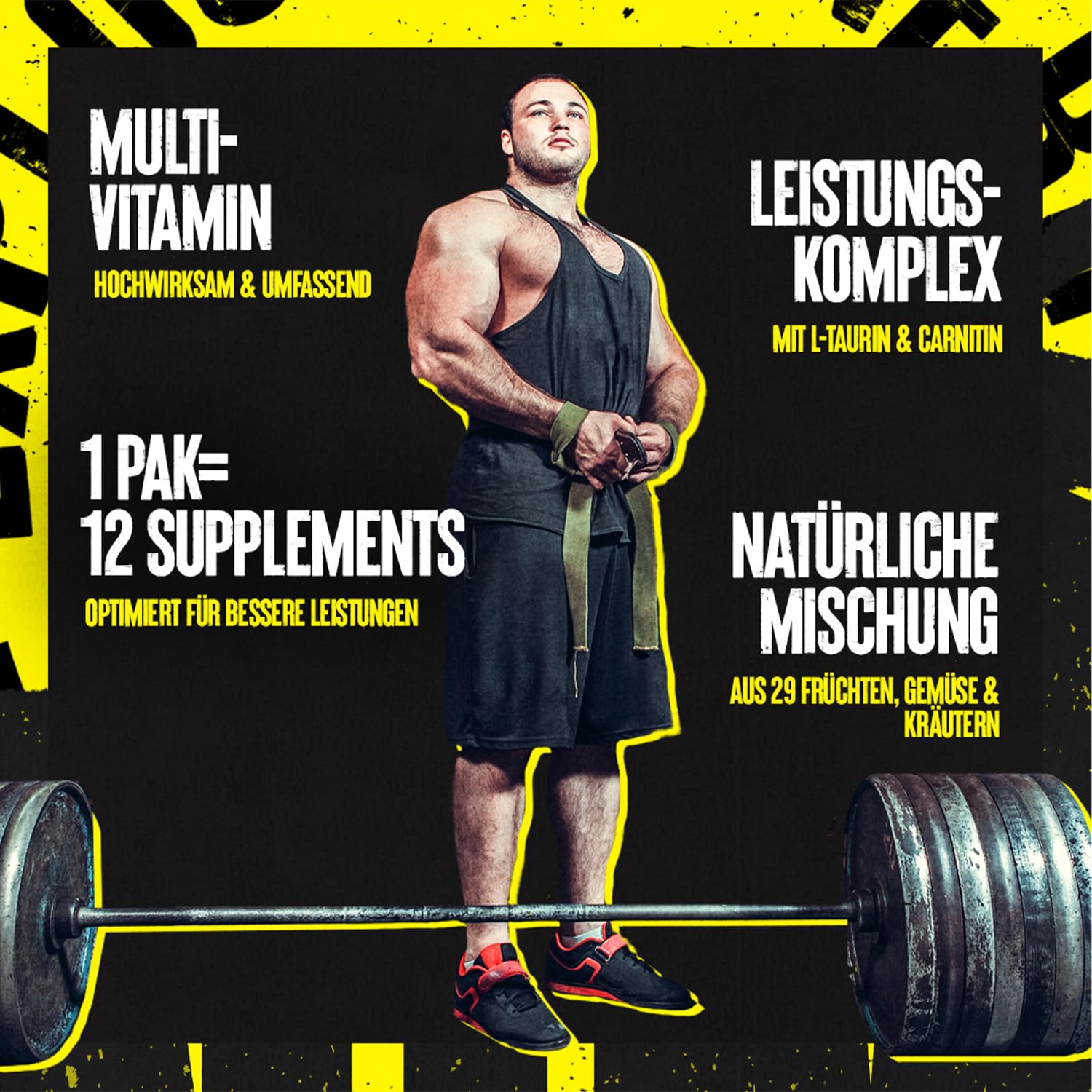 ANIMAL Pak Ultimate Foundation - 12-in-1 Multivitamin-Komplex mit Vitaminen, Mineralien & Aminosäuren - mit Vitamin D3 K2 & Magnesium - 44 Packungen mit je 8 Tabletten