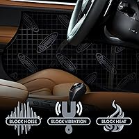 Vista 2 de Dynamat 10425 18" x 32" x 0.067" paquete de placas insonorizadoras espesas, autoadhesivas, con cuña Xtreme.