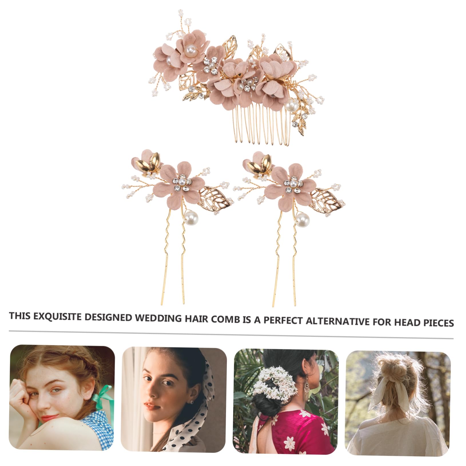 FRCOLOR 9pezzi Pettine Rhinestone Accessori Per Acconciature Matrimonio Adatti Per Per La Nuziale