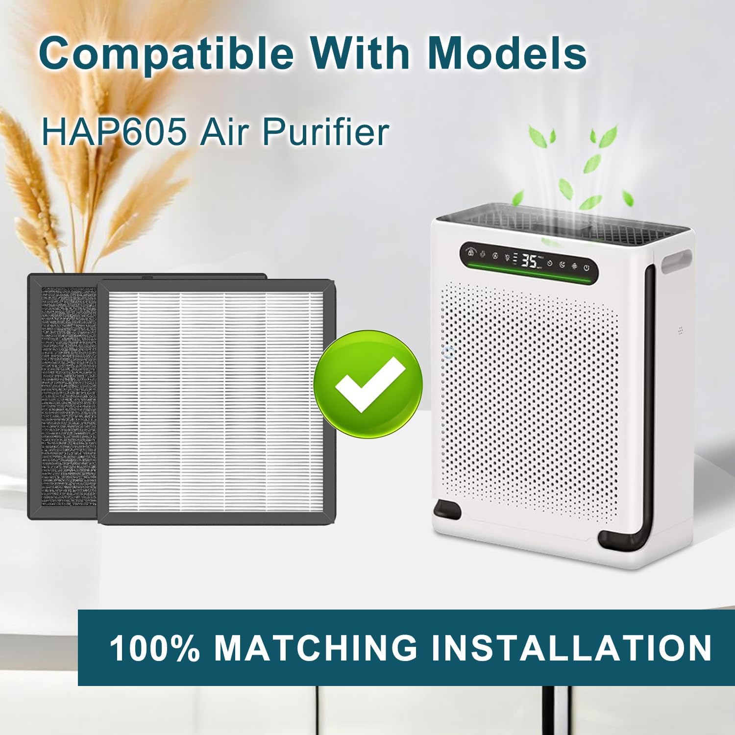 Replacement filter for Air Purifier,Compatible with XenonLab HAP605 Air Purifier,H13 True HEPA,2Pack. - Image 5