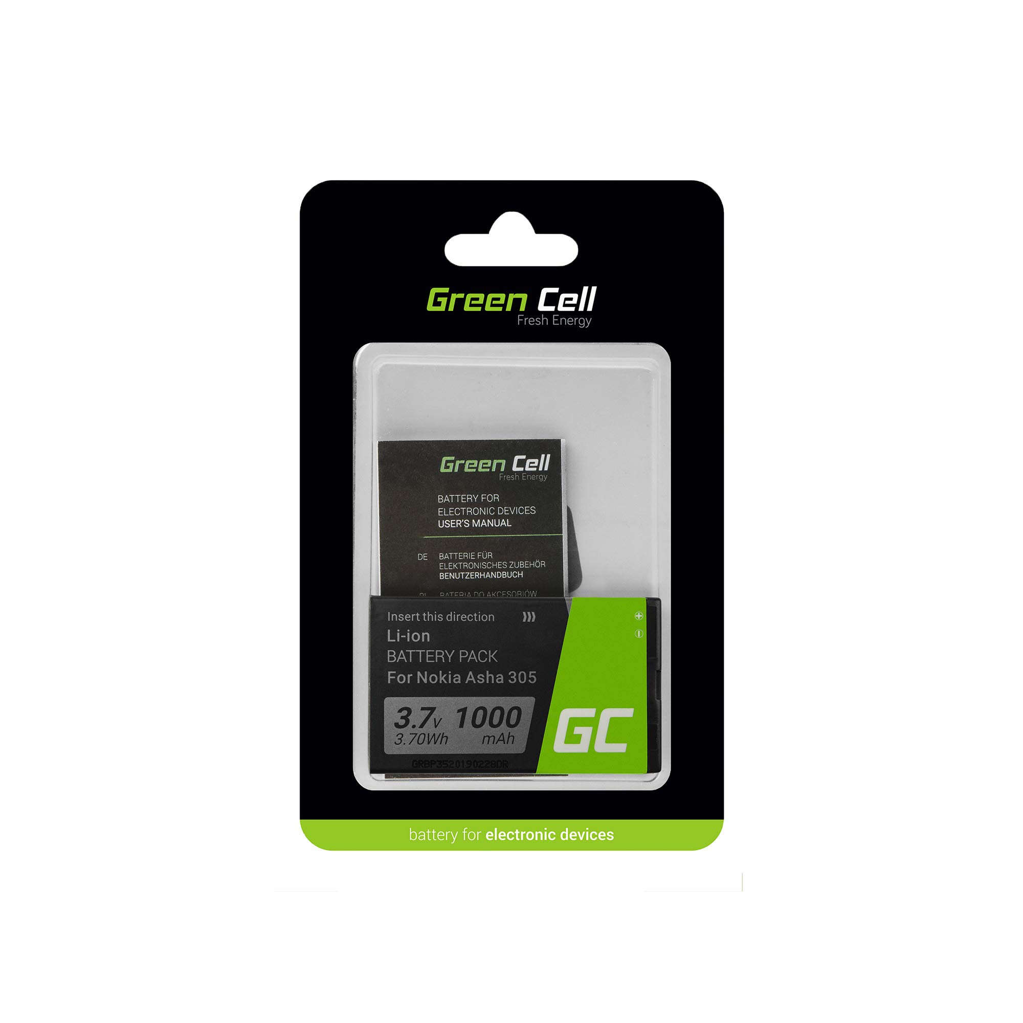 Green Cell Bl 4u Battery For Nokia 206 E66 500 Desertcart Tunisia