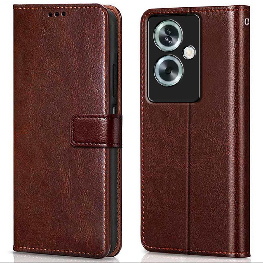 WOW IMAGINE Shock Proof Flip Cover Back Case Cover for Oppo A79 5G (Flexible | Leather Finish | Card Pockets Wallet & Stand | Chestnut Brown) (B0CMXCBR54) Amazon Price History, Amazon Price Tracker