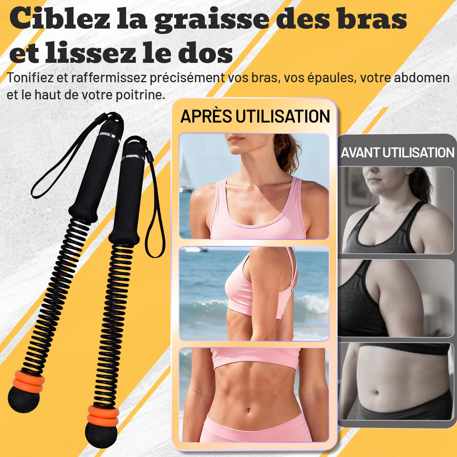 Corde de Combat sans Corde avec Poids Réglables, Outil de Fitness Silencieux Facile à Transporter pour la Sculpture Totale du Corps, Le Cardio et la Combustion des Graisses (Noir)
