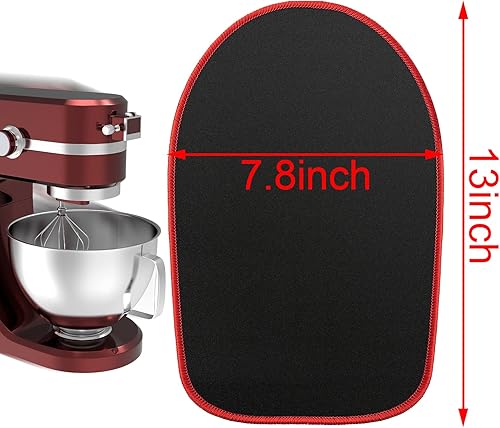 Miniatura 2 de Wodine Tapete deslizante mezclador con 1 organizador para cable, tapete deslizante de mudanza compatible con Kitchenaid, tapete deslizante mezclador