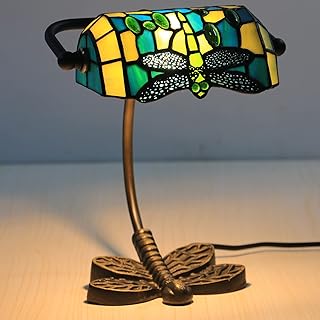 Bankers Vintage Tiffany Style Stained Glass Retro Classic Desk Lamp