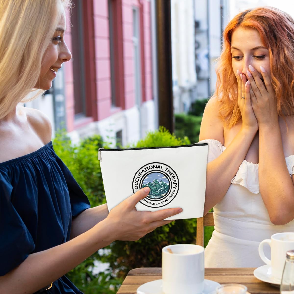 JioJio Chan Occupational Therapy Worker Gift, OT Month Appreciation Makeup Bag, Travel Toiletry Bags, Occupational Therapist Gifts for Women Coworkers Friends, PT PTA OT PU Leather Pouch - Image 6