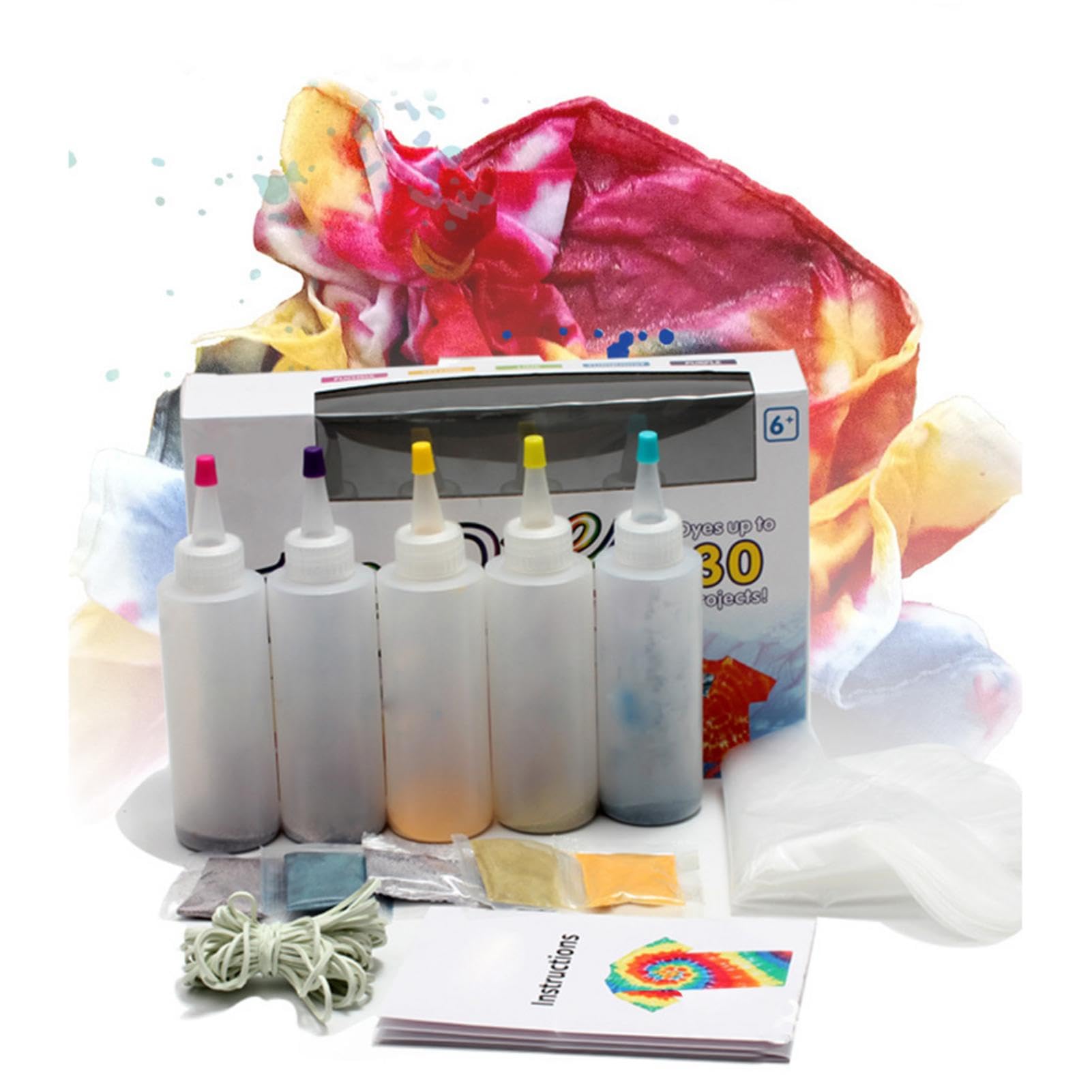 TEK-YILDIZ 布用染料 セット 8色 Amazon.co.jp: 絞り染め 染料、染料セット、8色/18色 布染め