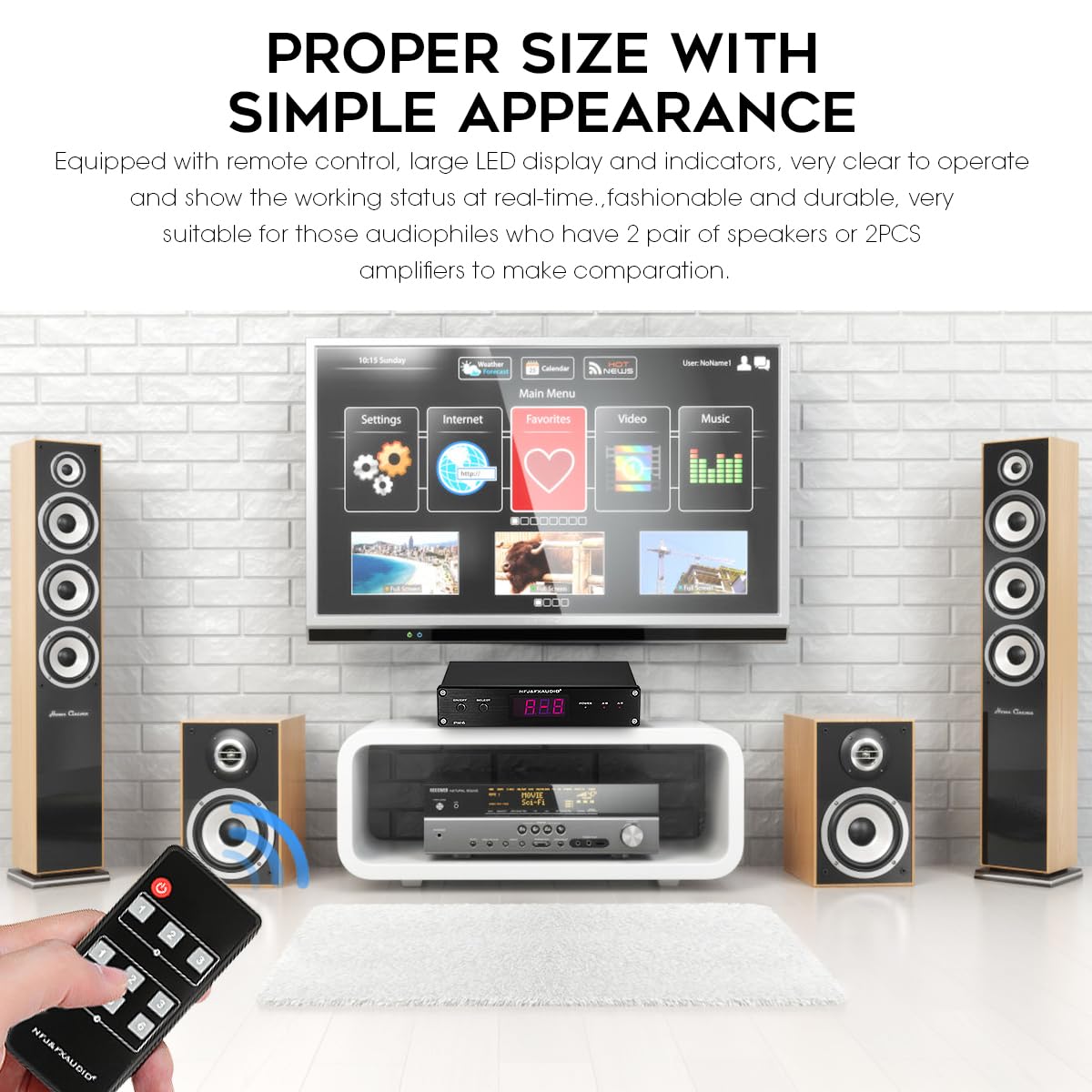Altoparlante a 2 vie A/B interruttore selettore amplificatore splitter Home Stereo Audio Switcher Box Hub