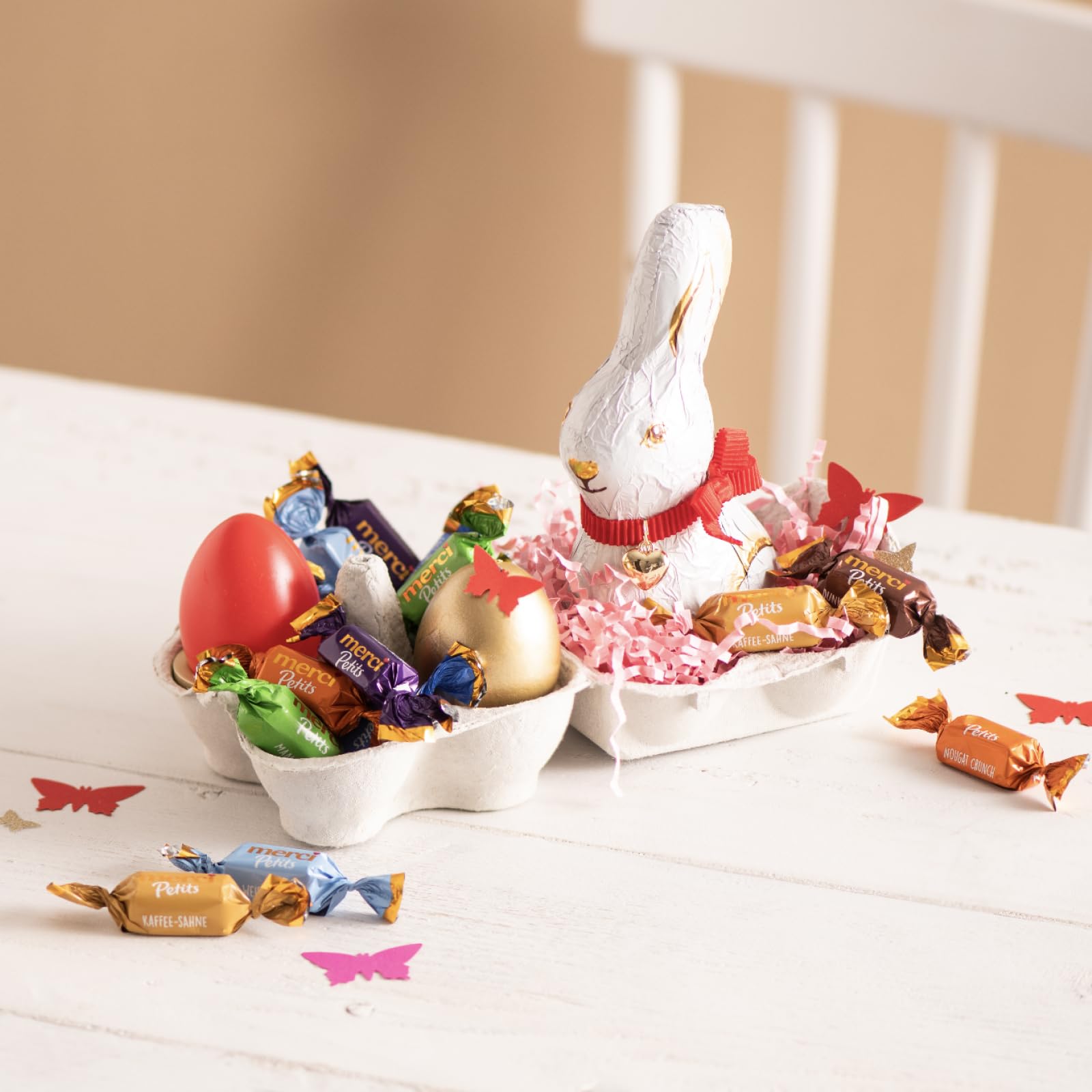 merci Petits Surtido de Chocolates – Caja de 1 kg – Caja de Bombones de Cortesía para Hoteles, Restaurantes y Cafés – 7 Especialidades – Sin Gluten y Vegetarianos – Para Compartir y Regalar