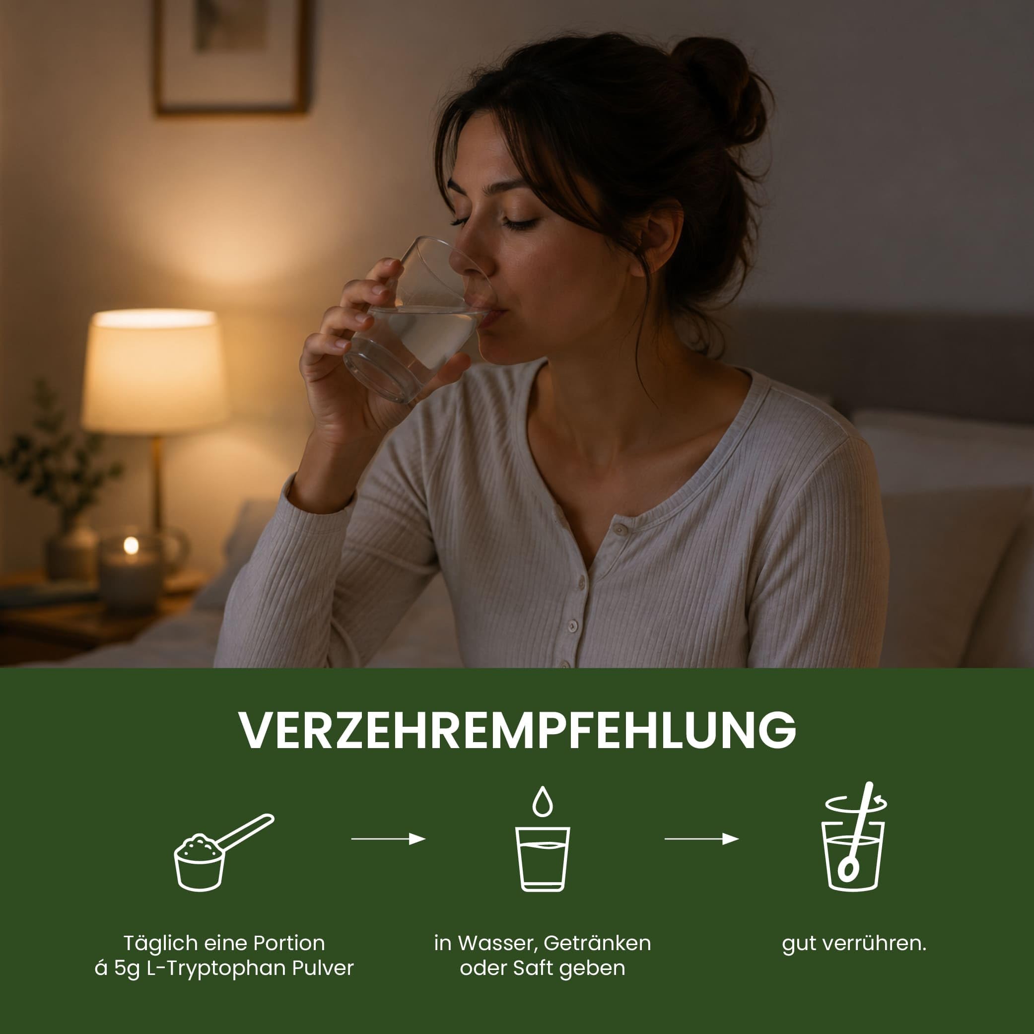 1 kg L-Tryptophan 500 mg | Pulver | Aminosäure | 100% rein | Schlafen | Sport