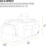 Carhartt 40L Duffel utilitaires, sac de matériel lourd pour le chantier, gymnastique, & Voyage, sac à dos (noir), 40L