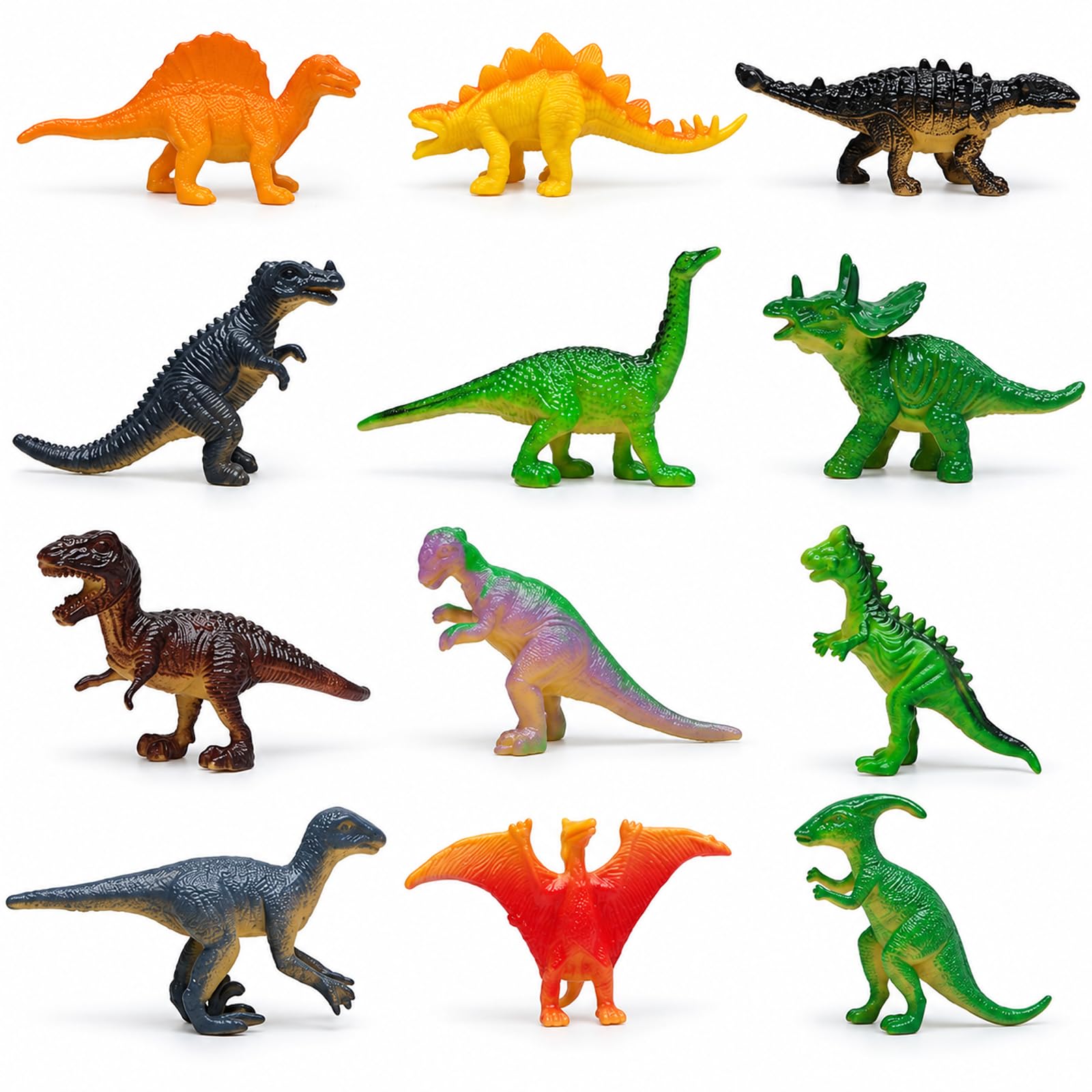 12 Pcs Mini Dinosaur Figures with Realistic Design – Learning Fun Gifts — image 1