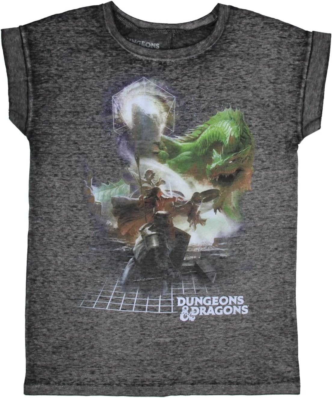 Dungeons and Dragons Junior's Dungeons and Dragons D&D Burnout T-Shirt