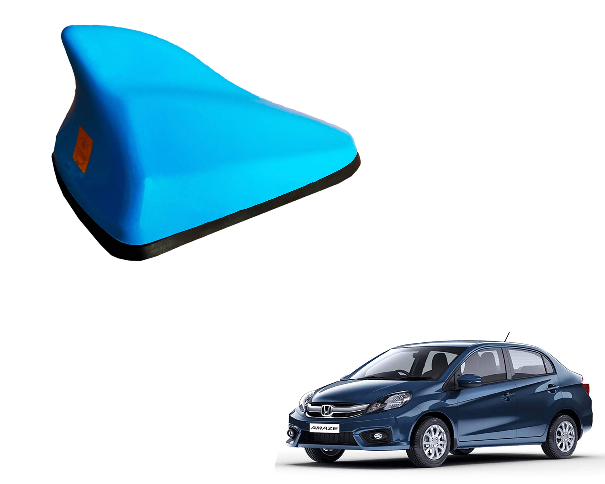 WolkomHome High Performance Shark Fin Antenna Blue Color Car FM Radio Signal Aerials for Honda Amaze Old